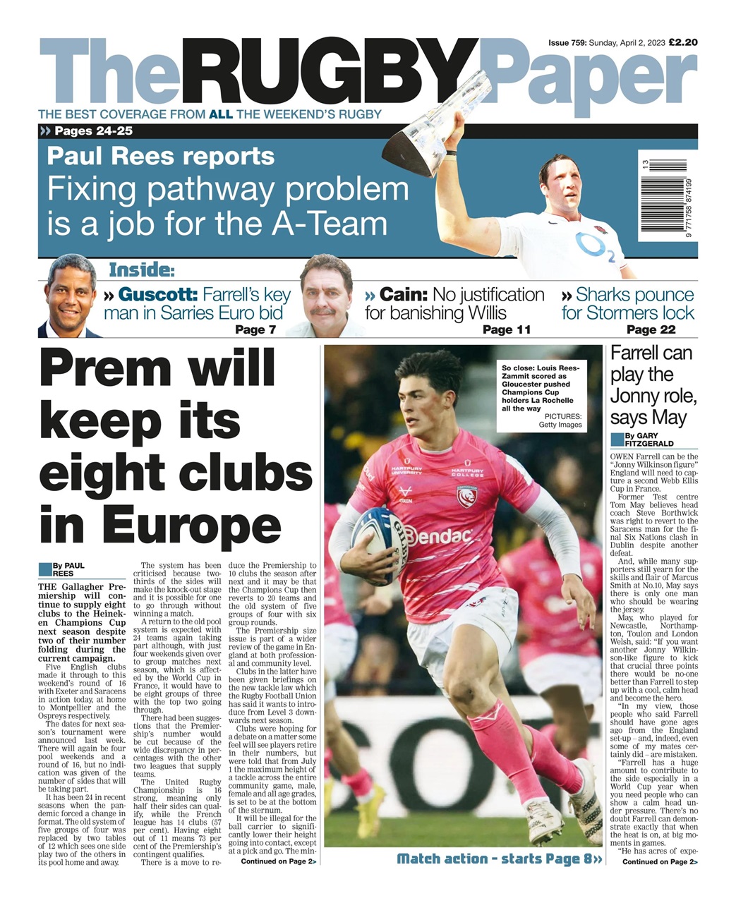 The Rugby Paper Preview Pages