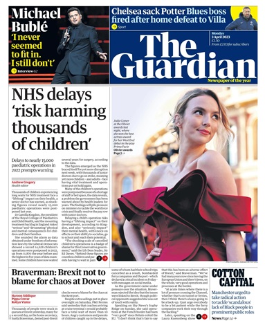 The Guardian Newspaper issue Monday, April 3, 2023