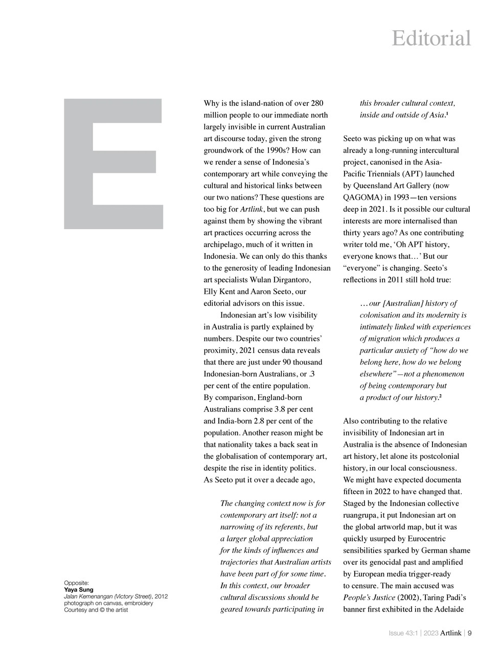 Artlink Magazine Preview Pages