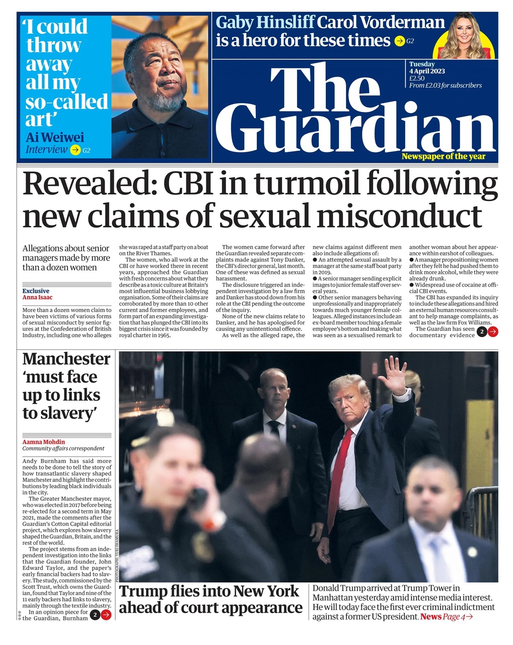 The Guardian Newspaper Preview Pages