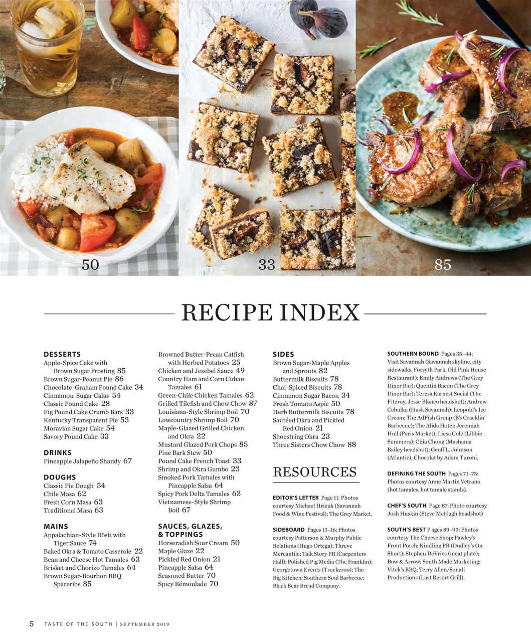 Taste of the South Preview Pages