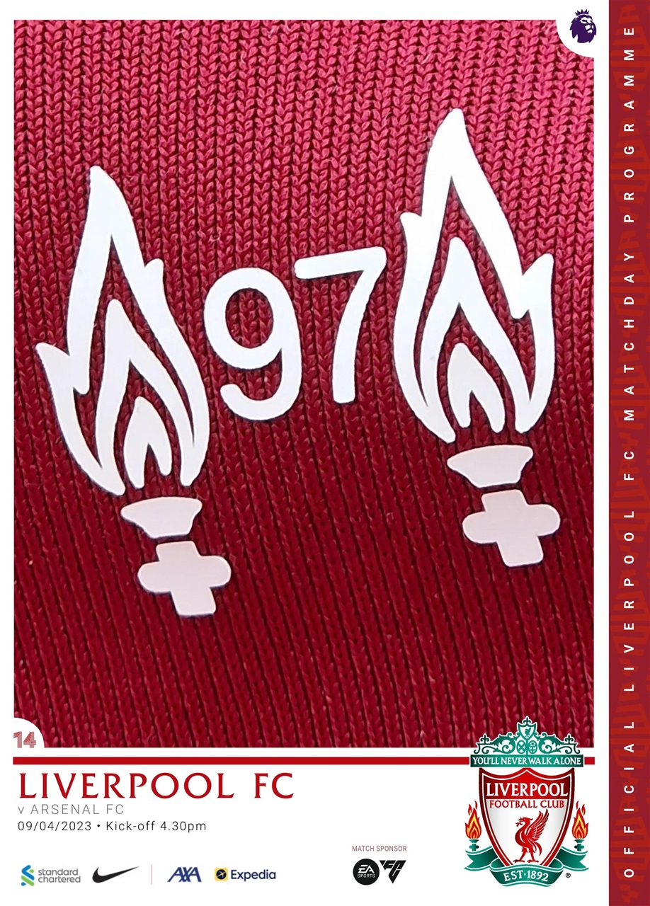 Liverpool FC Programmes Preview Pages