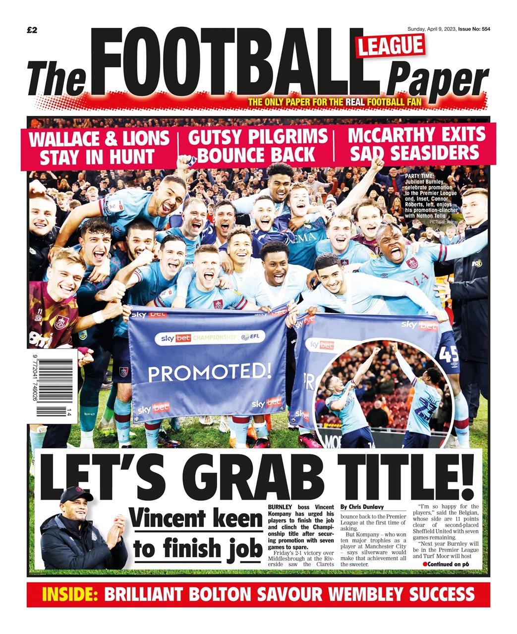 The Football League Paper Preview Pages