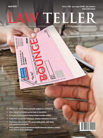 Lawteller – A Legal Awareness Magazine issue April 2023