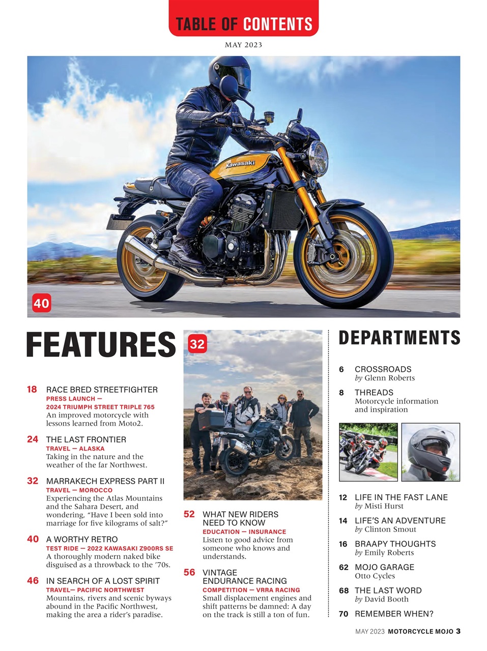 Motorcycle Mojo Preview Pages