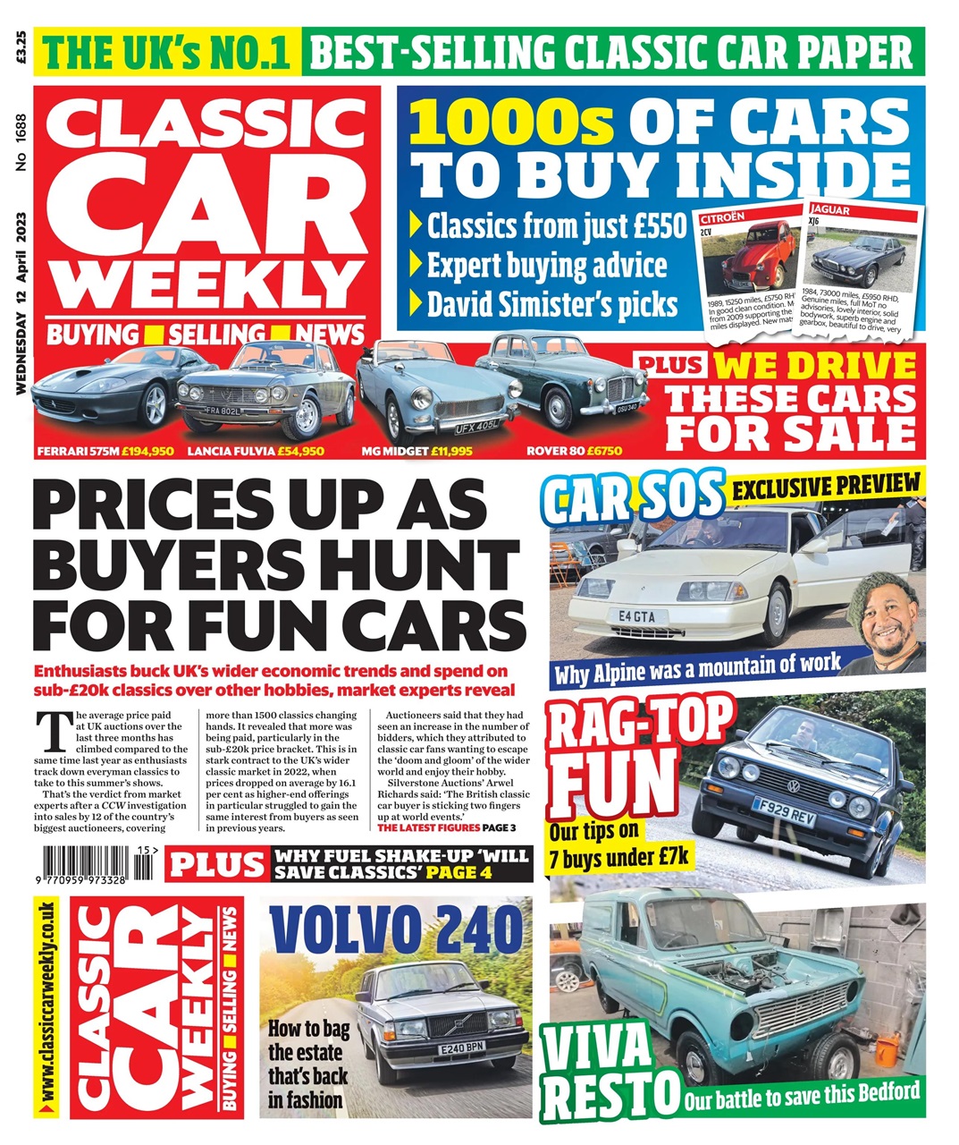 Classic Car Weekly Preview Pages