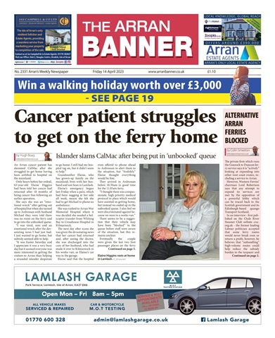Arran Banner issue 14th April 2023