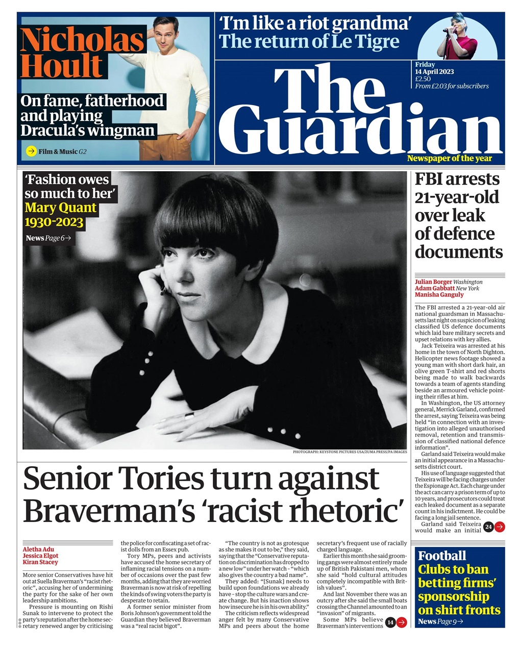 The Guardian Newspaper Preview Pages