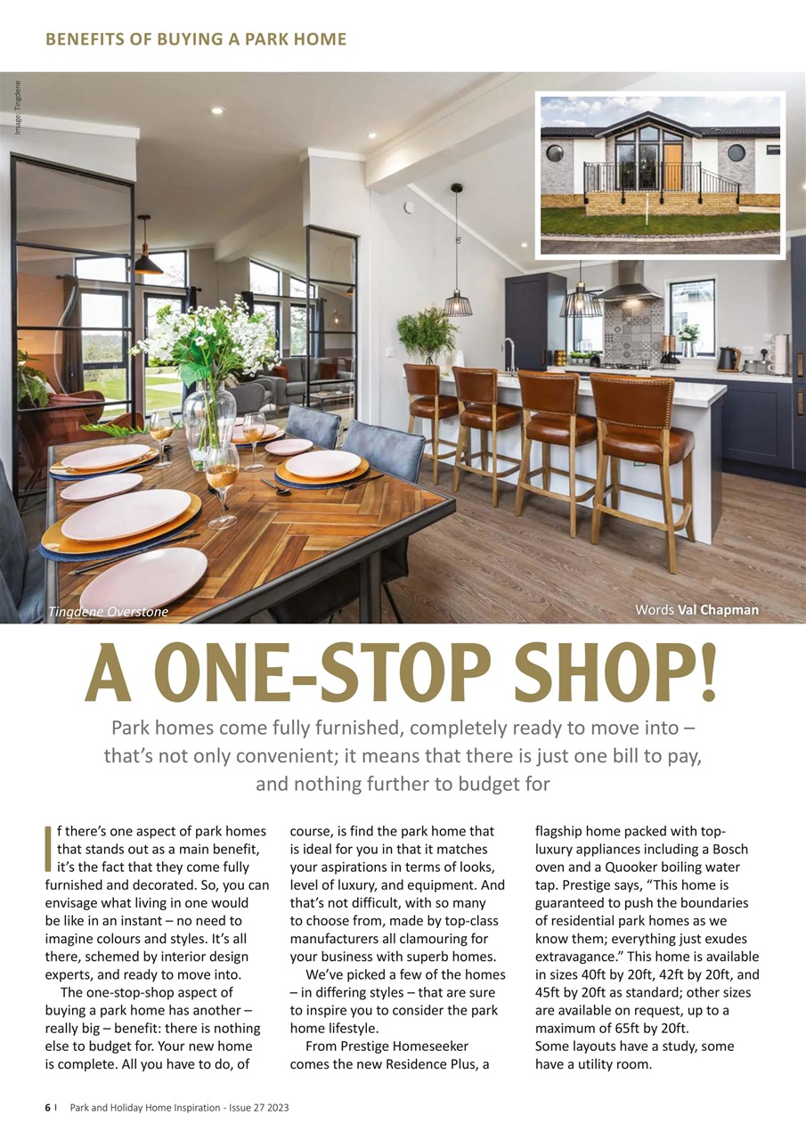 Park and Holiday Home Inspiration magazine Preview Pages