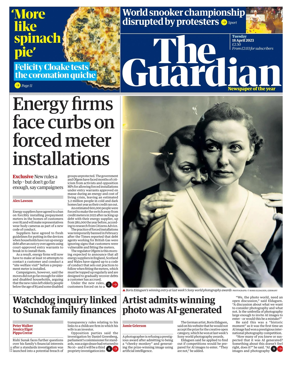 The Guardian Newspaper Preview Pages