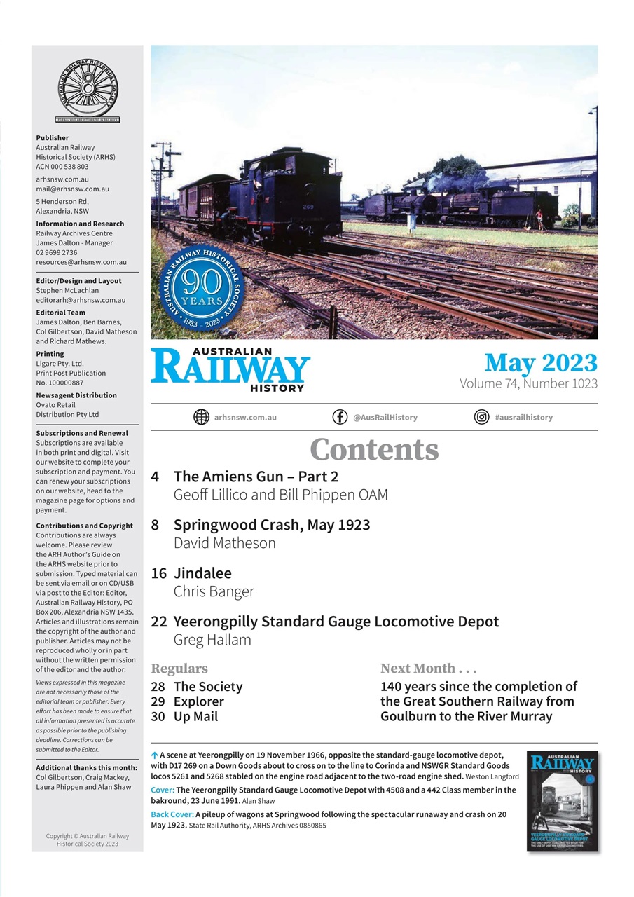 Australian Railway History Preview Pages