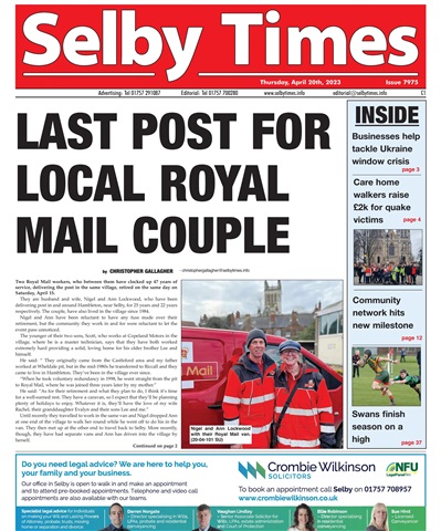 Selby Times issue April 20th 2023