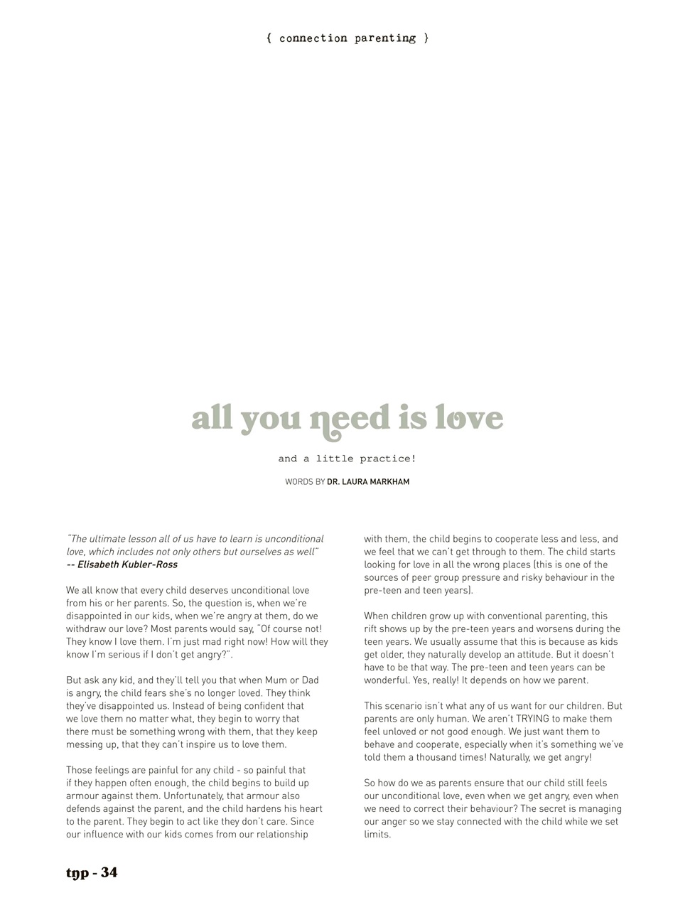 The Natural Parent Magazine Preview Pages