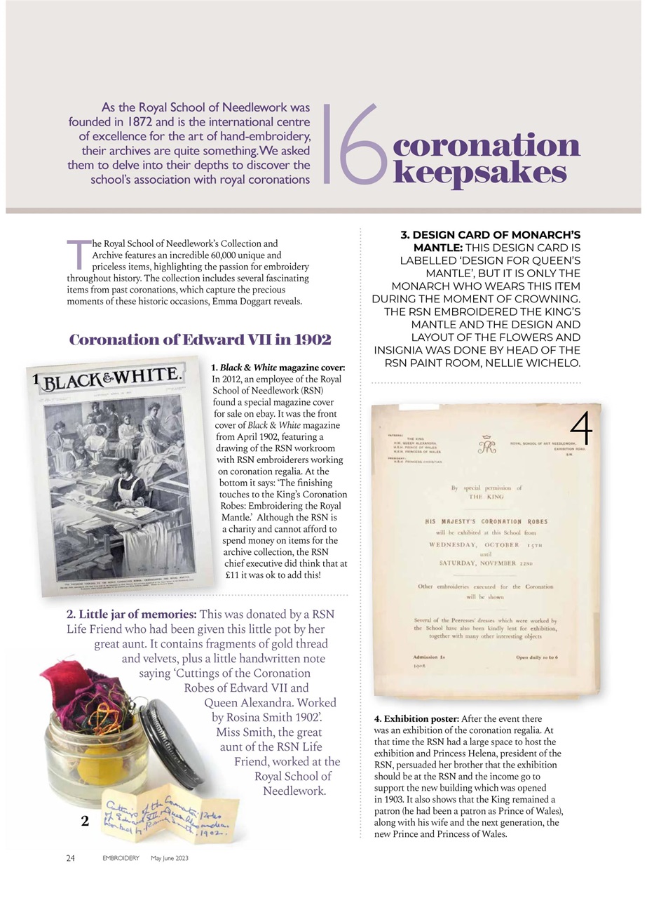 Embroidery Magazine Preview Pages