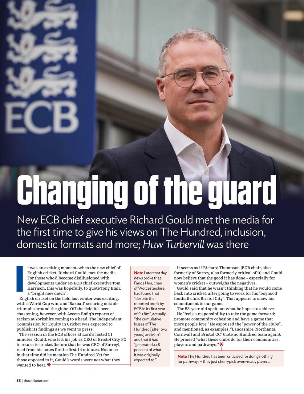 The Cricketer Magazine Preview Pages