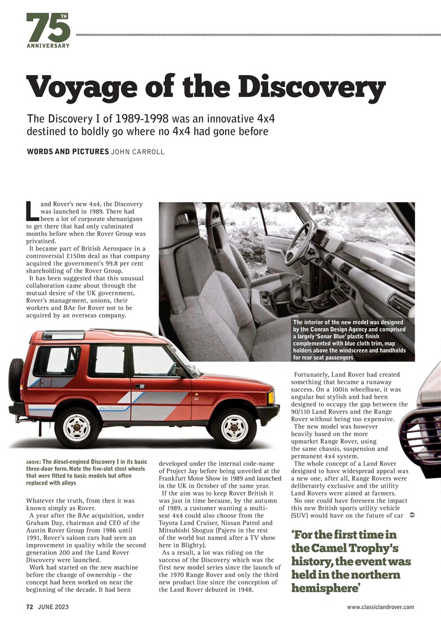 Classic Land Rover Magazine Preview Pages