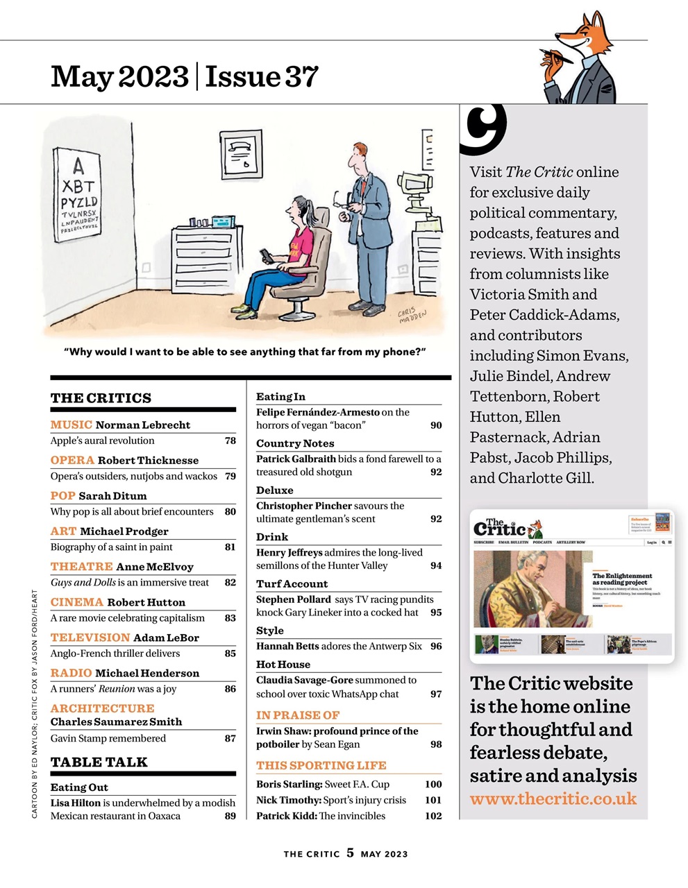 The Critic Preview Pages