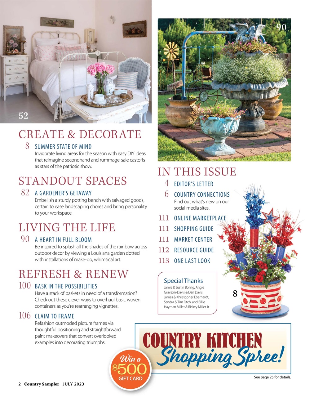 Country Sampler Preview Pages