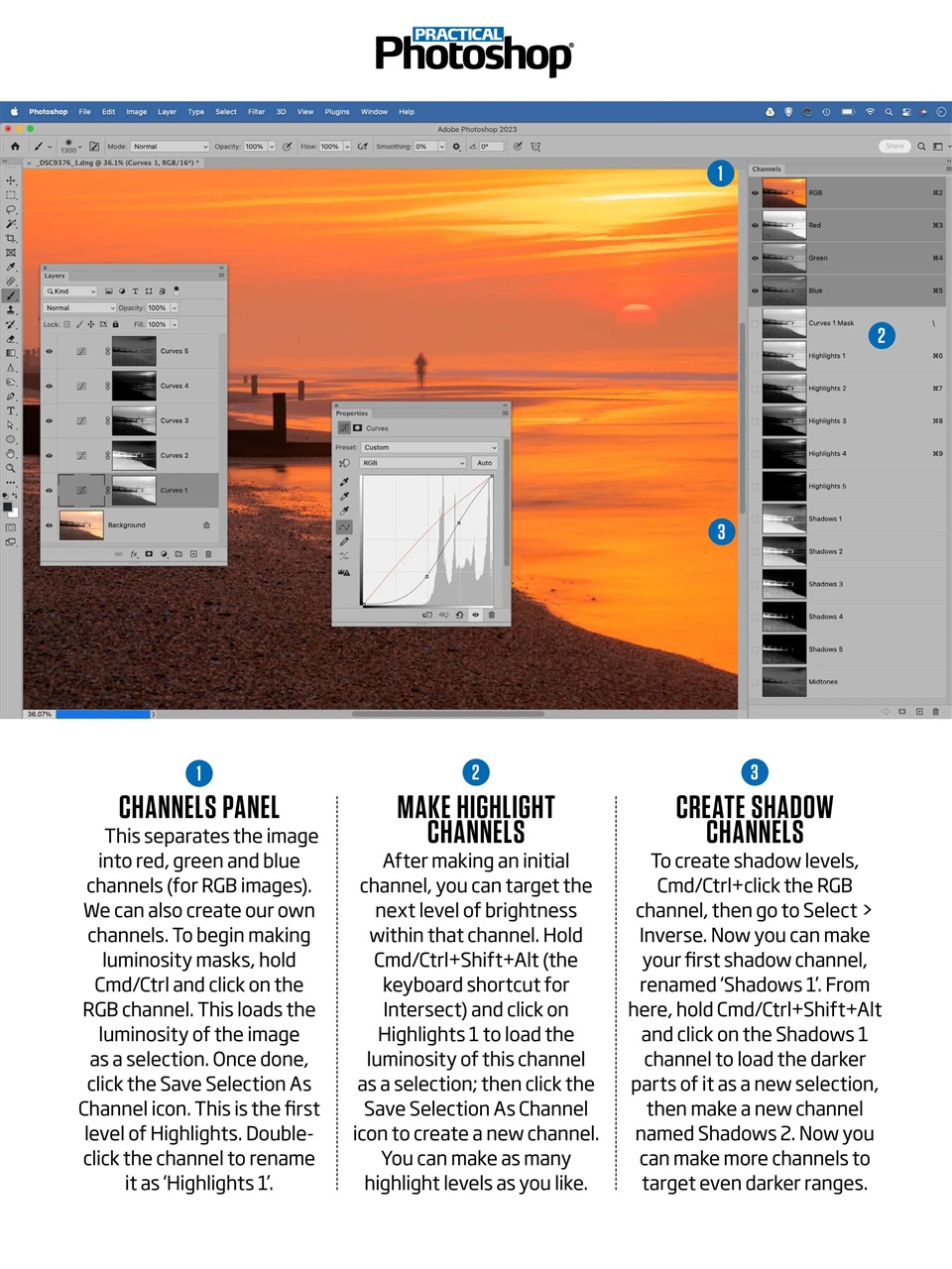 Practical Photoshop Preview Pages