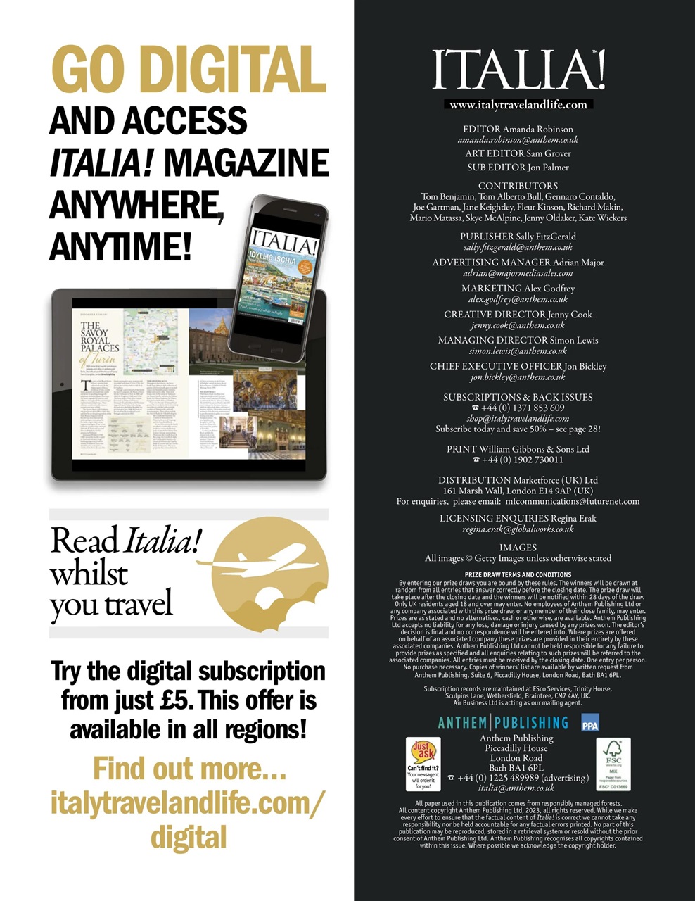 Italia! Preview Pages