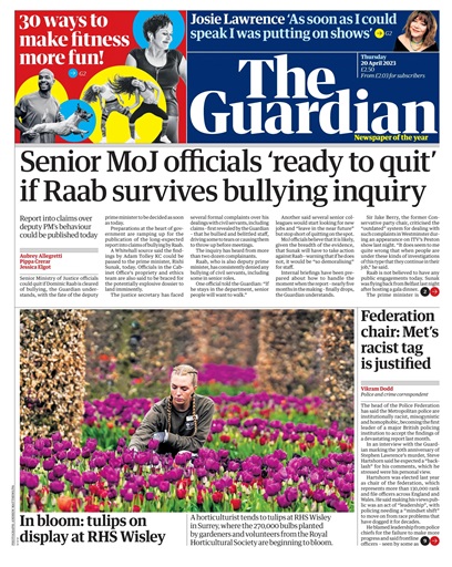 The Guardian Newspaper issue 
