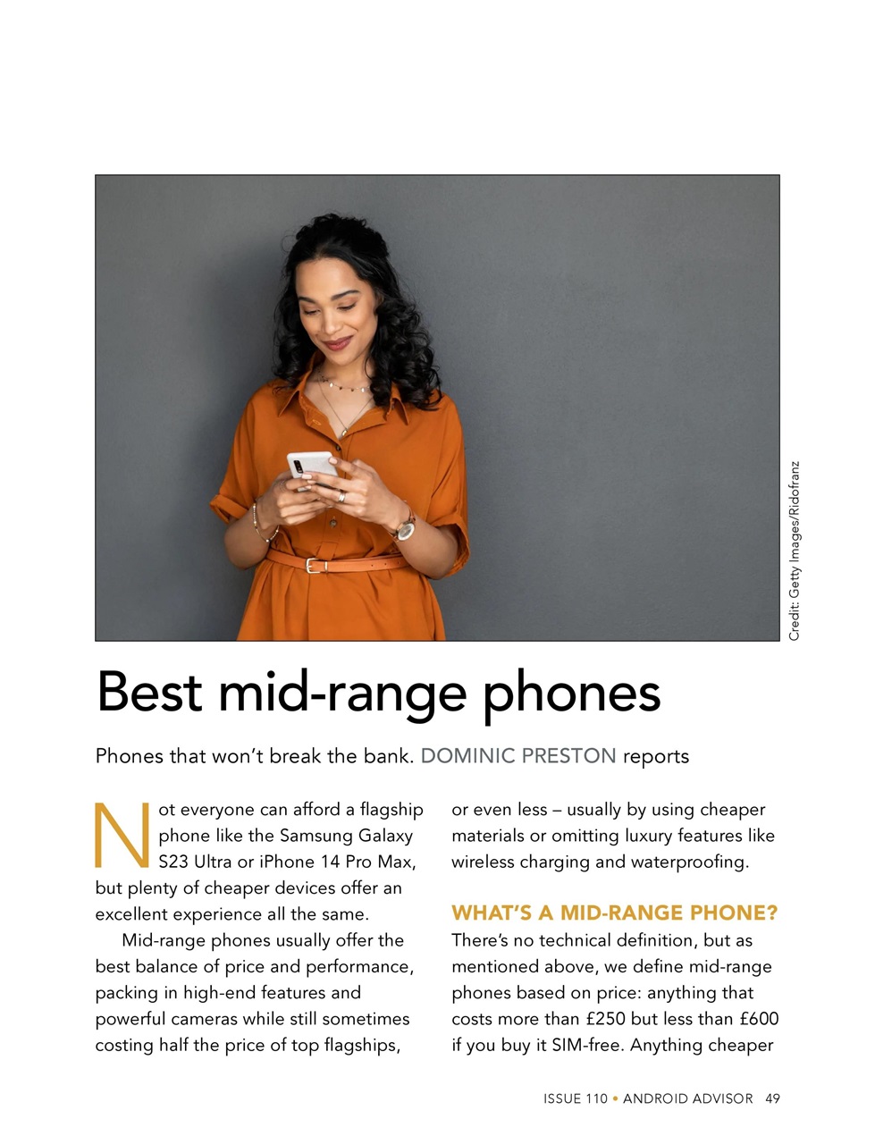 Android Advisor Preview Pages