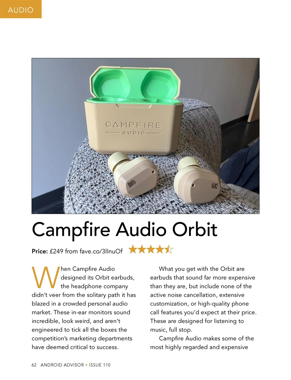 Android Advisor Preview Pages