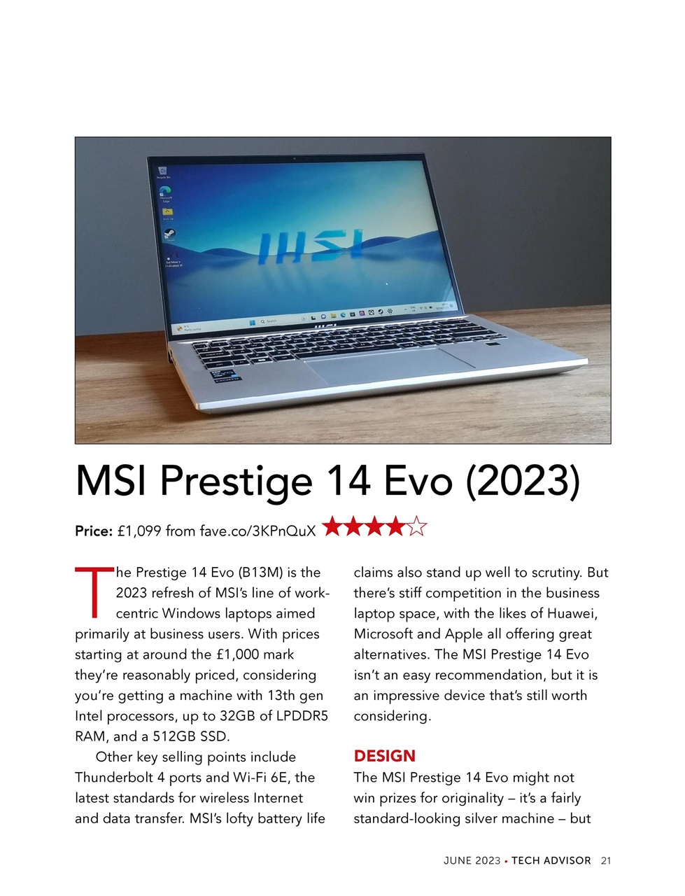 Tech Advisor Preview Pages