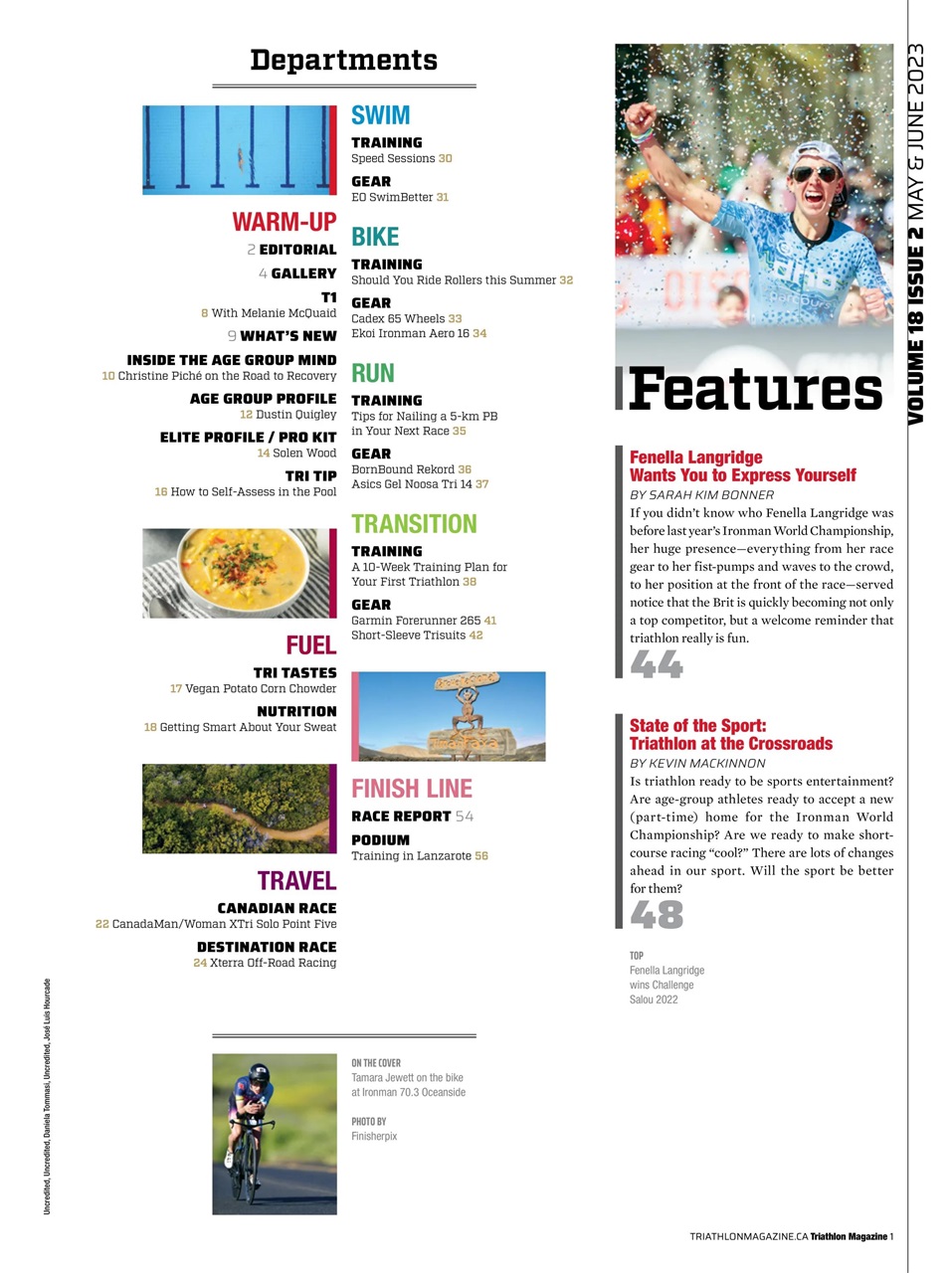 Triathlon Magazine Canada Preview Pages