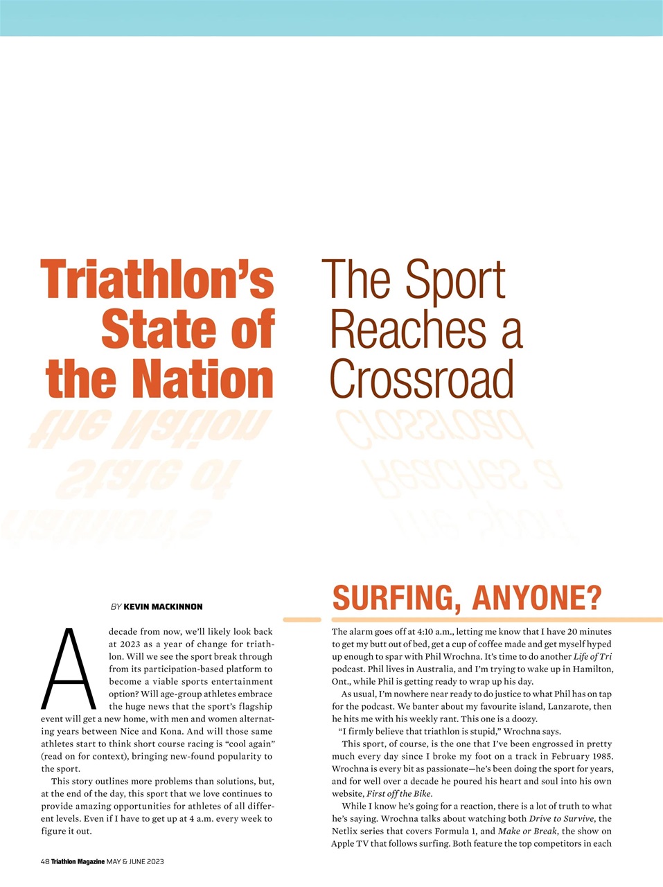 Triathlon Magazine Canada Preview Pages