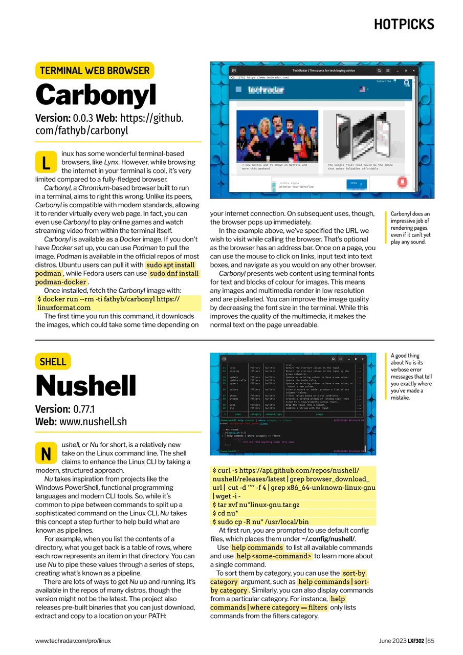 Linux Format Preview Pages