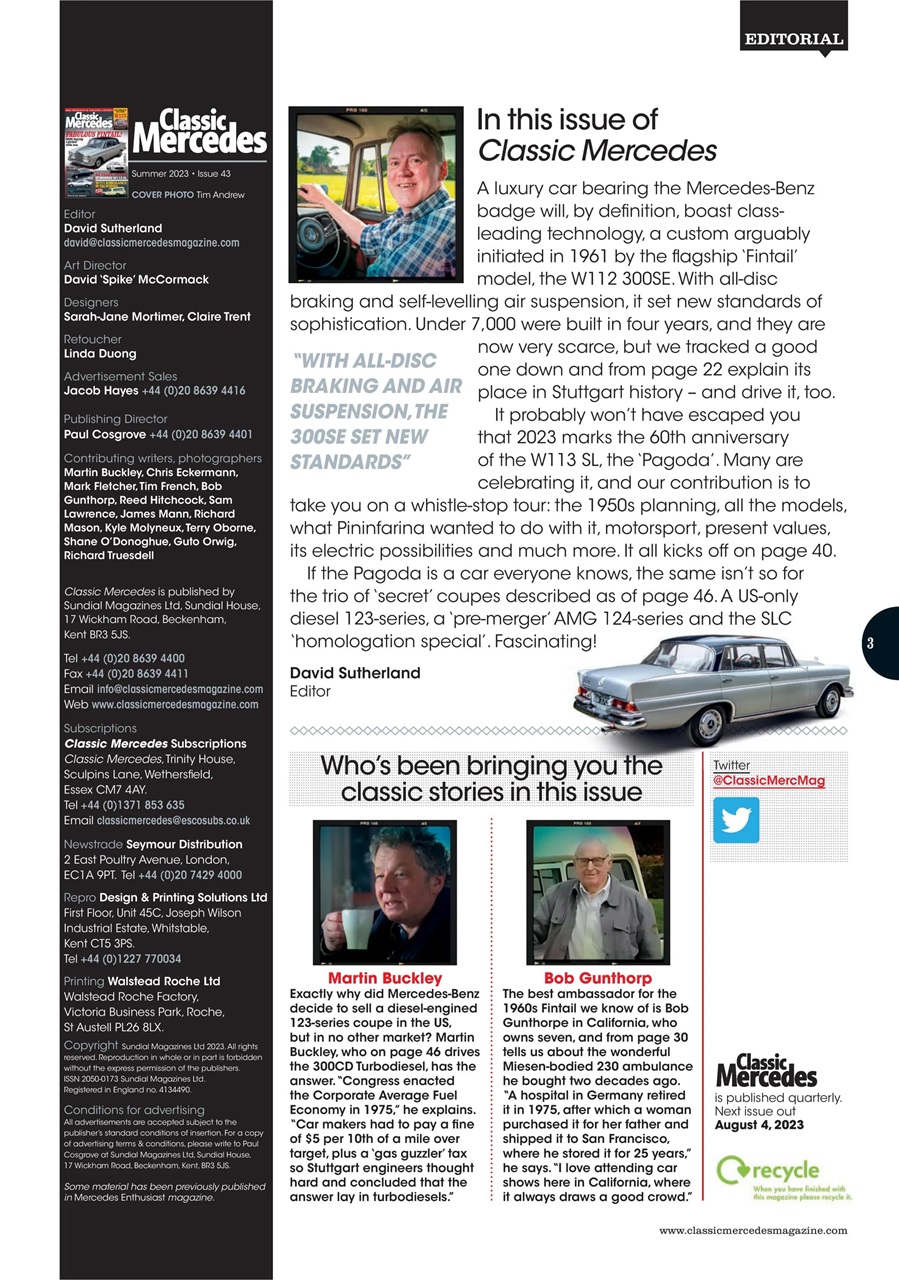 Classic Mercedes Preview Pages