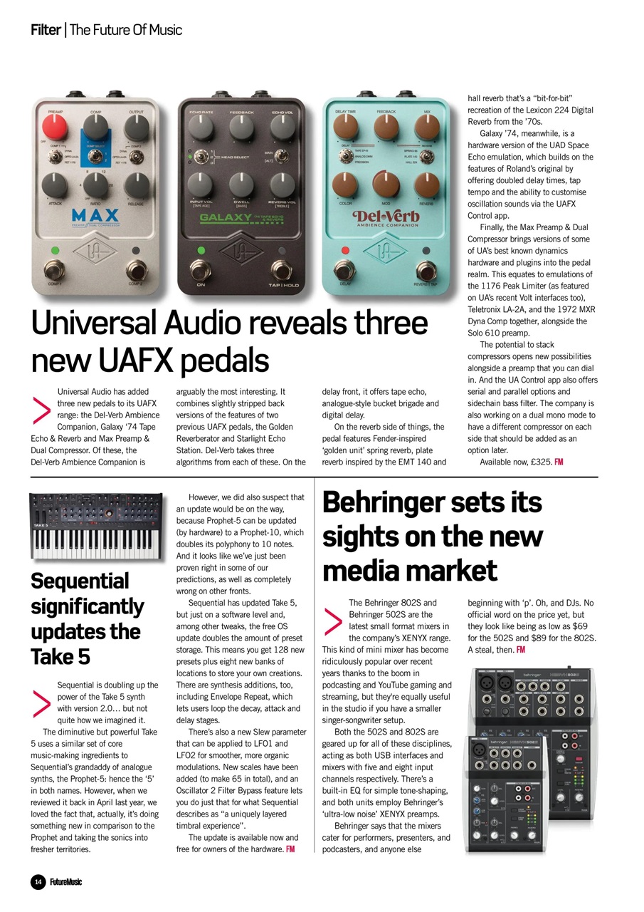 Future Music Preview Pages