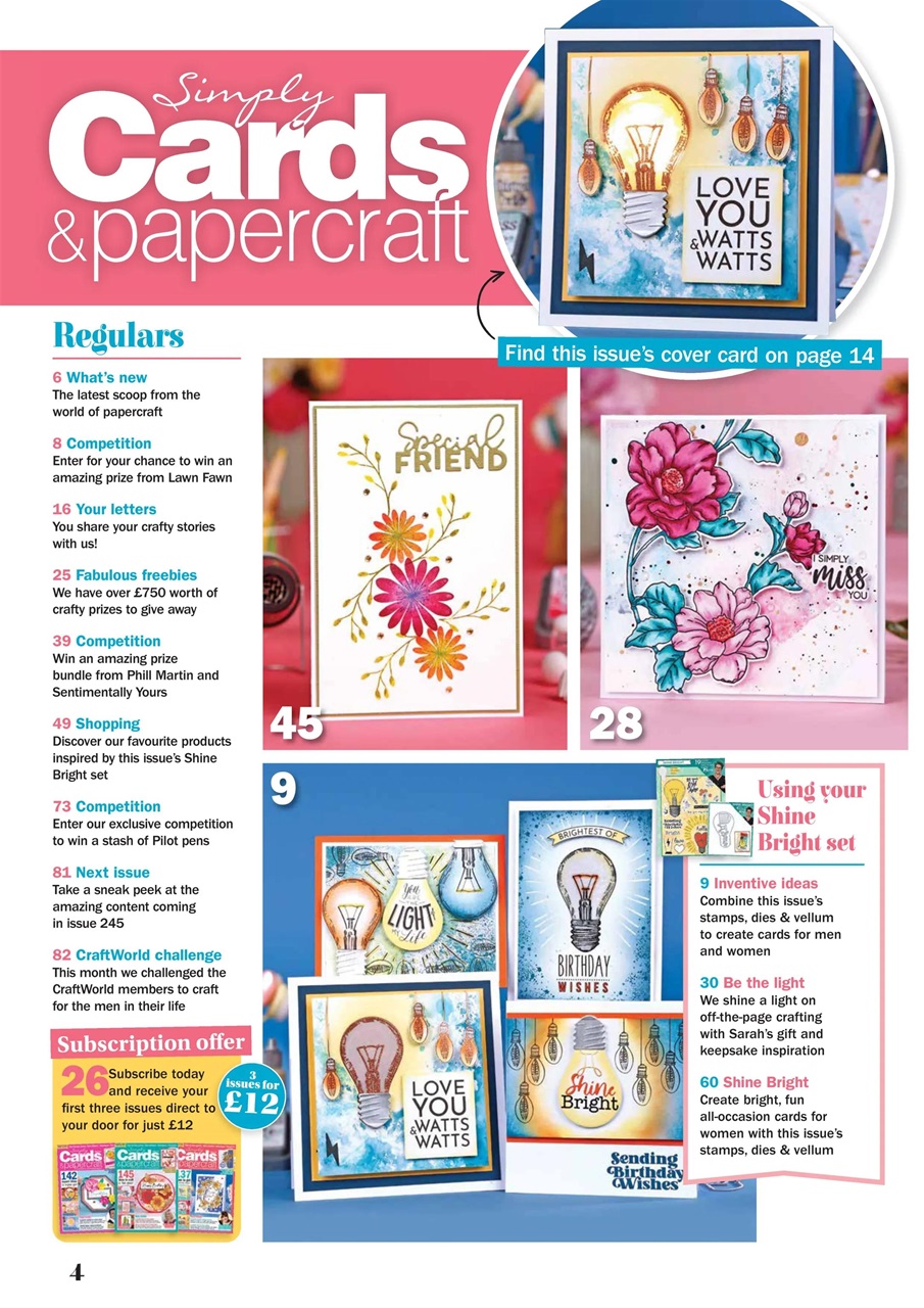 Simply Cards & Papercraft Preview Pages