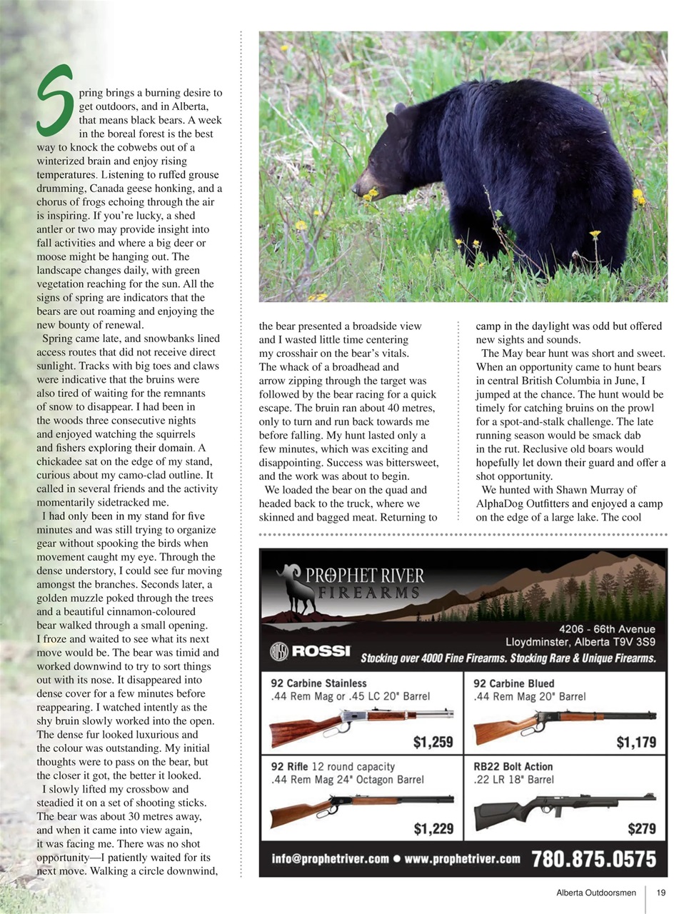 Alberta Outdoors Preview Pages