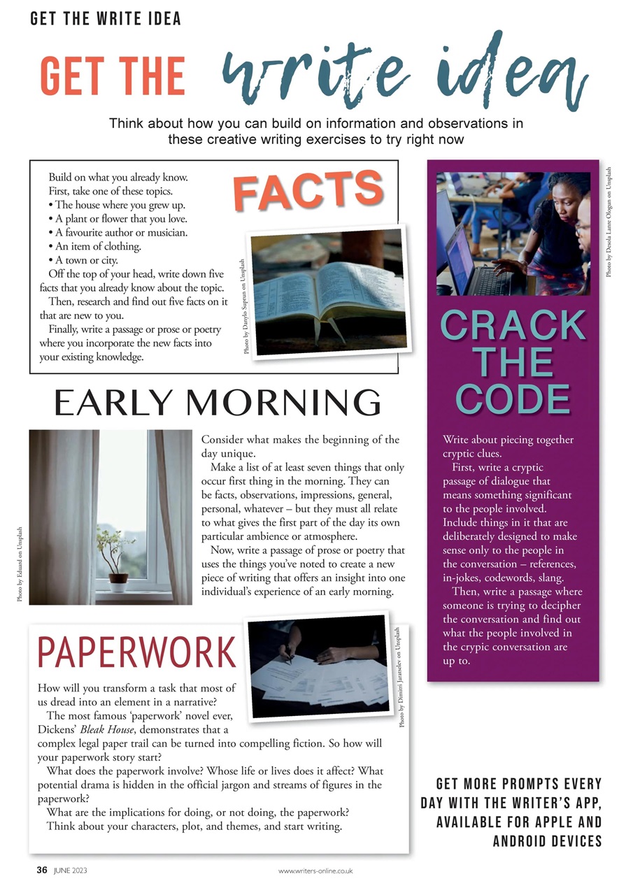 Writing Magazine Preview Pages