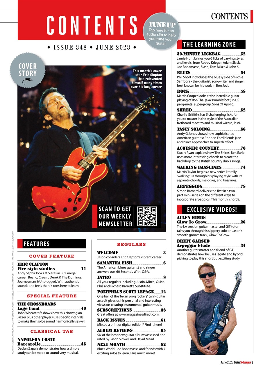 Guitar Techniques Preview Pages