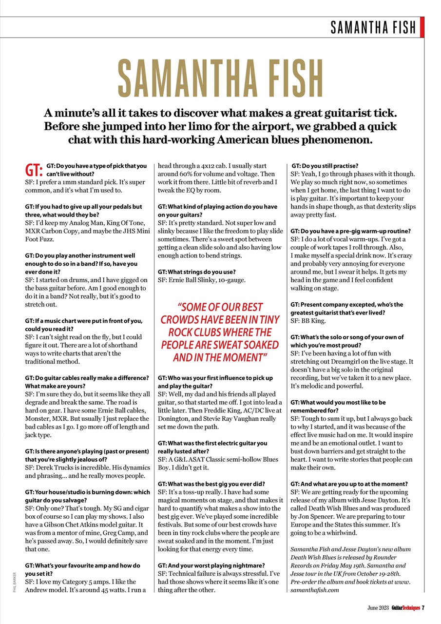 Guitar Techniques Preview Pages