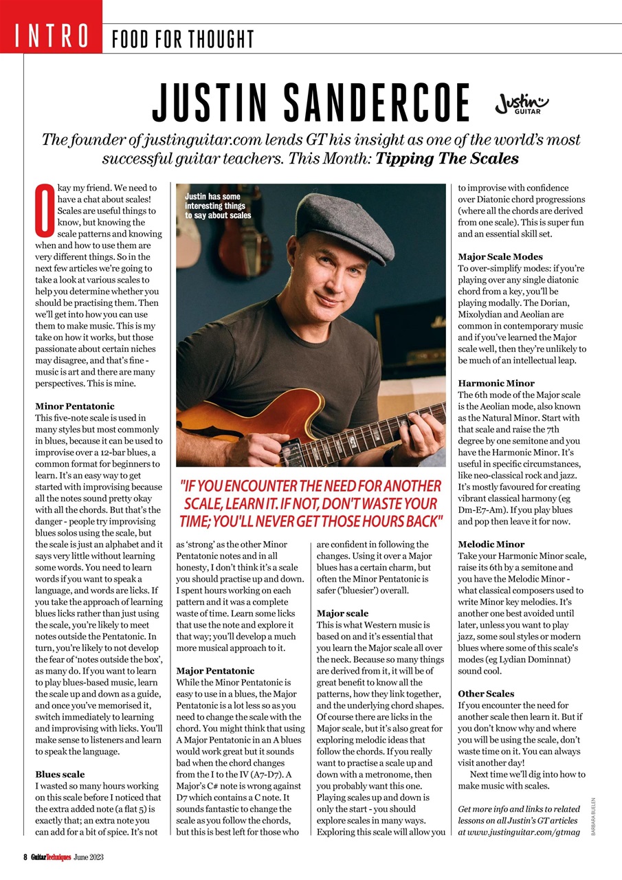 Guitar Techniques Preview Pages