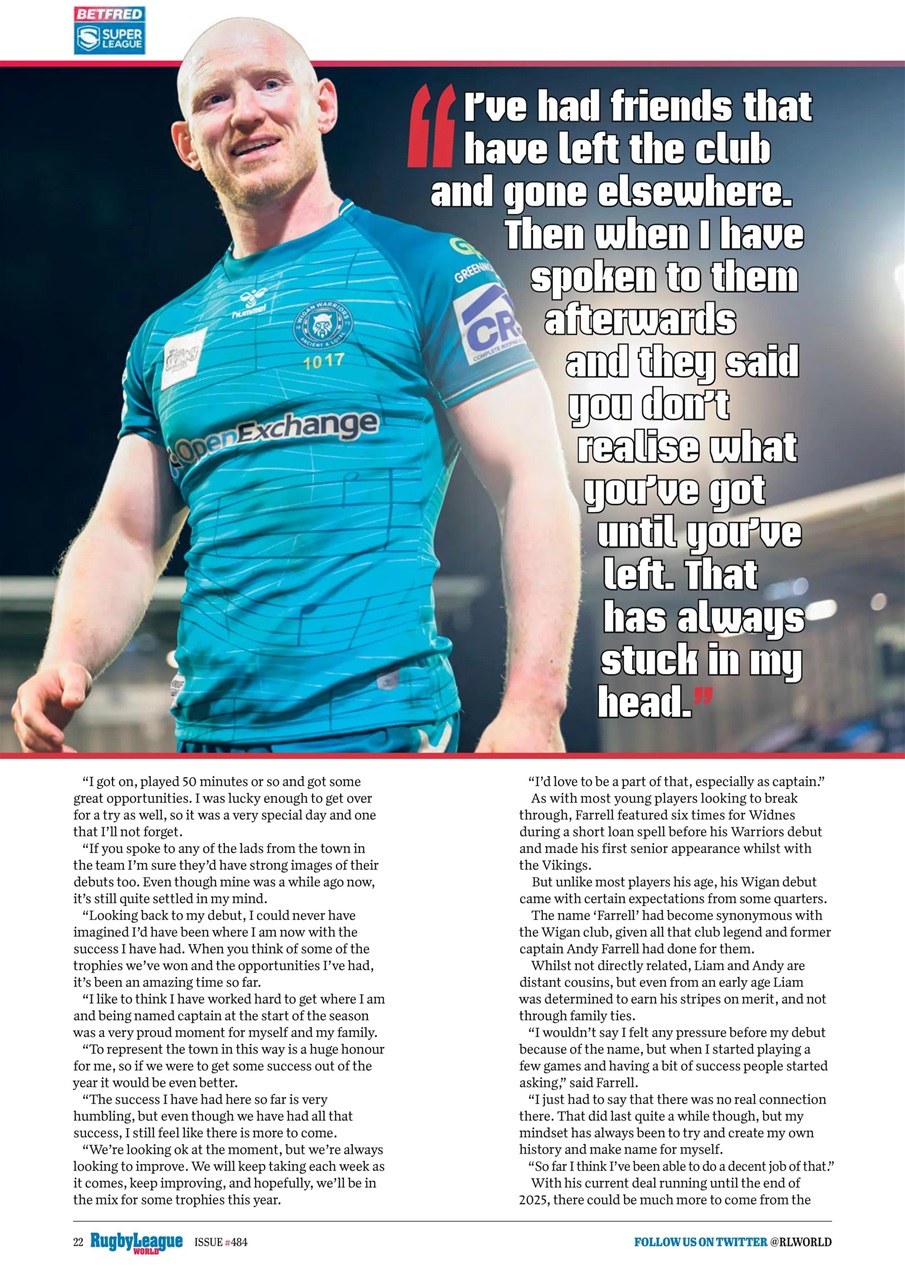 Rugby League World Preview Pages