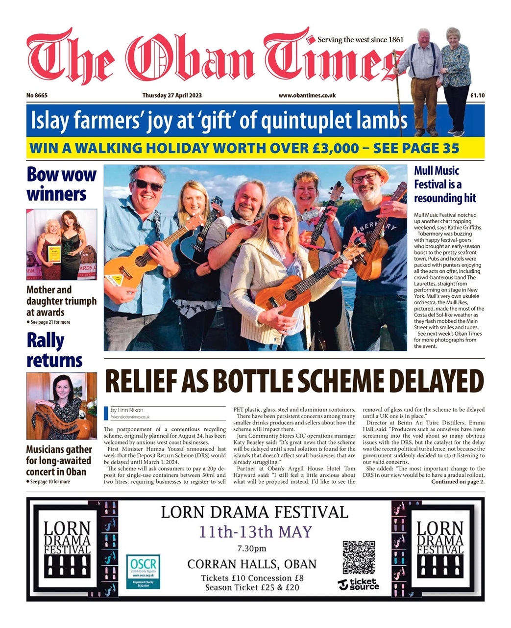 The Oban Times & Lochaber Times Preview Pages