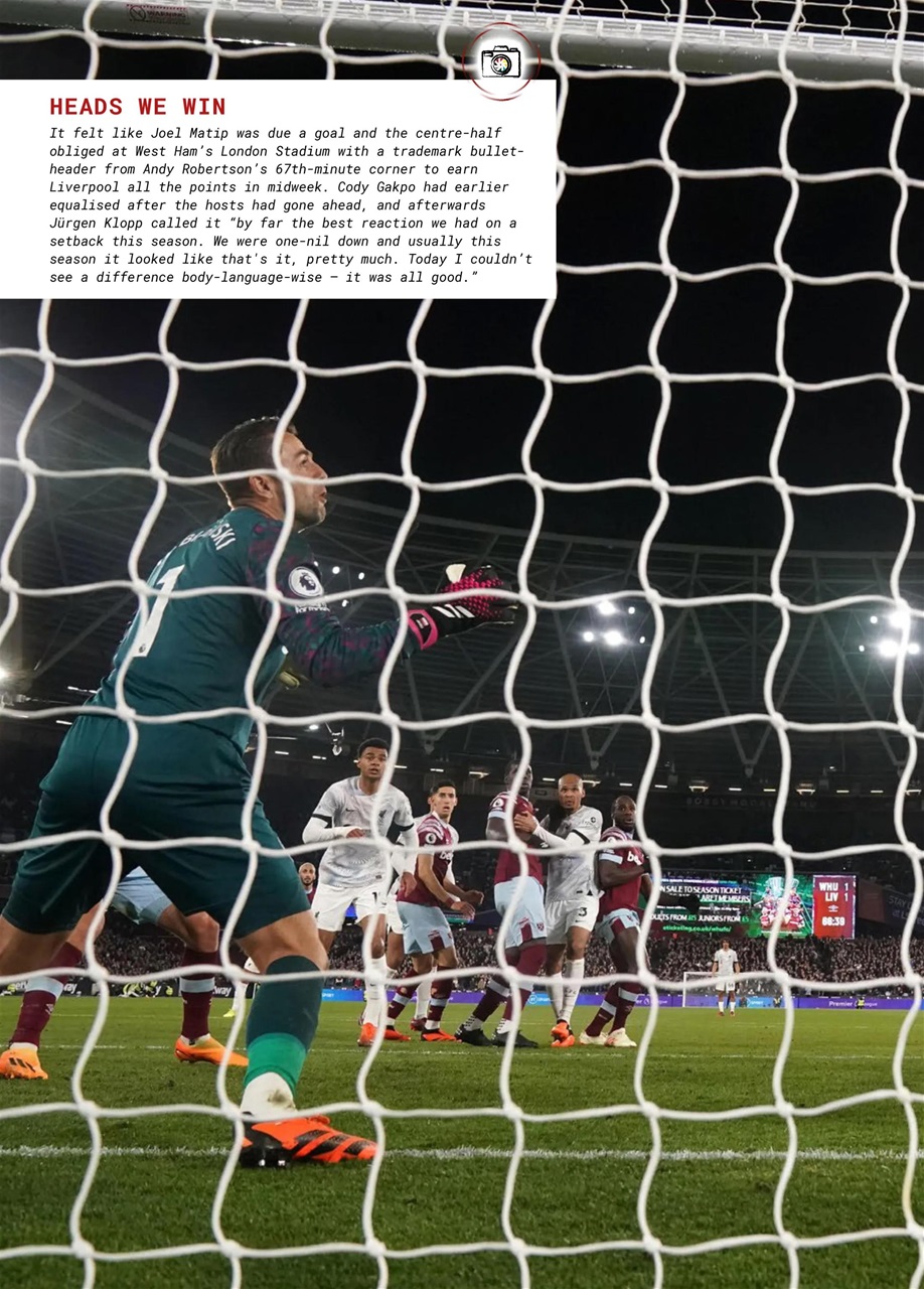 Liverpool FC Programmes Preview Pages
