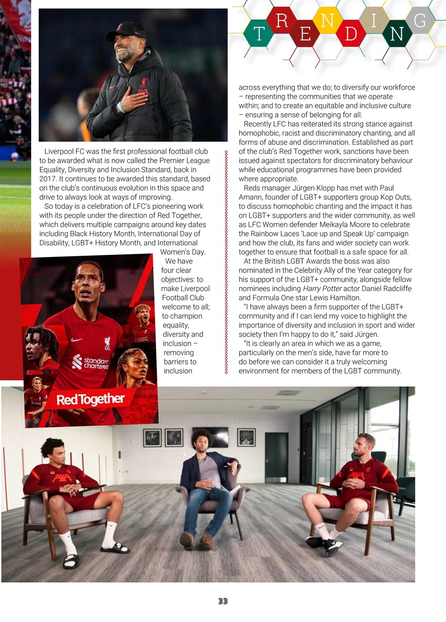 Liverpool FC Programmes Preview Pages