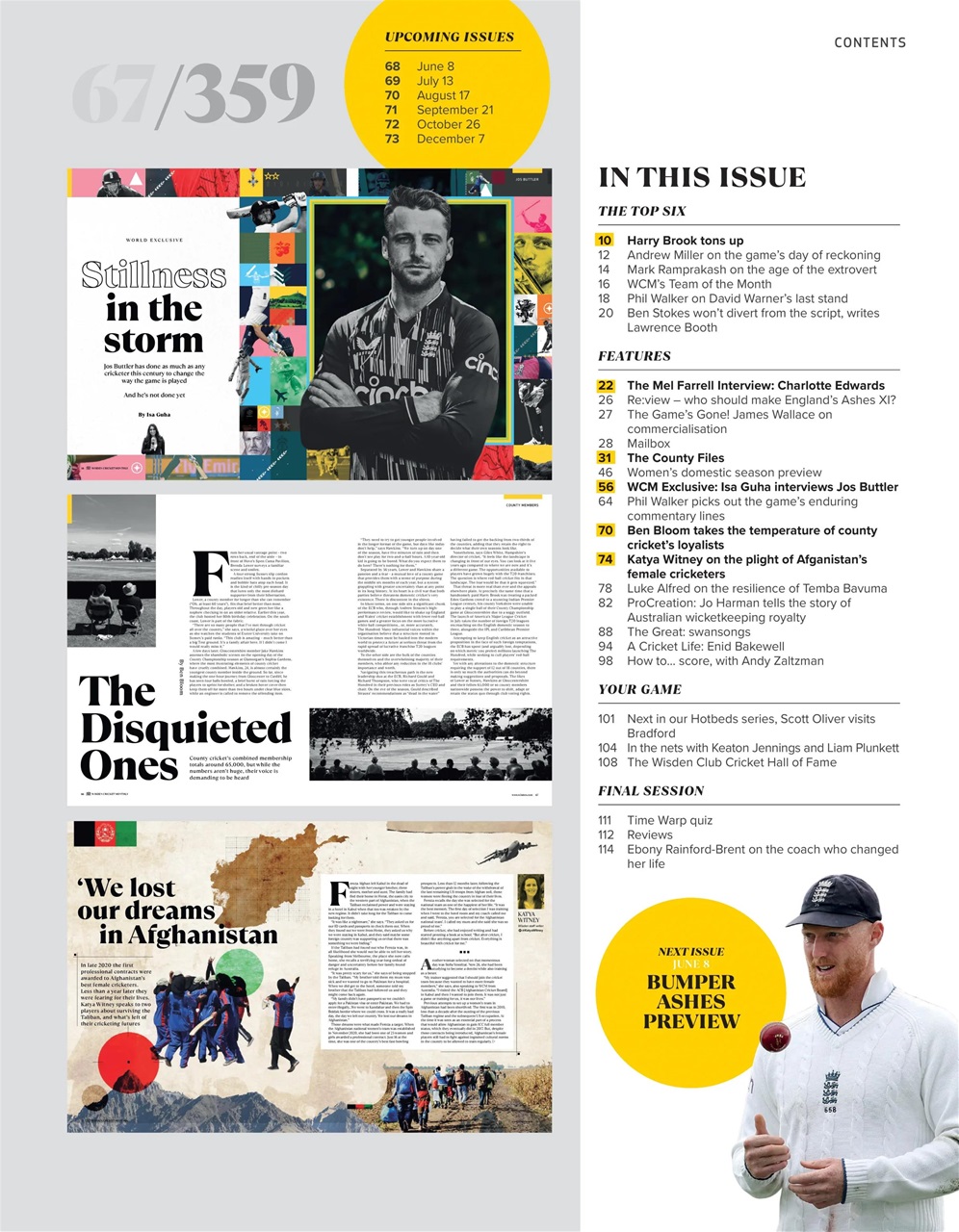 Wisden Cricket Monthly Preview Pages