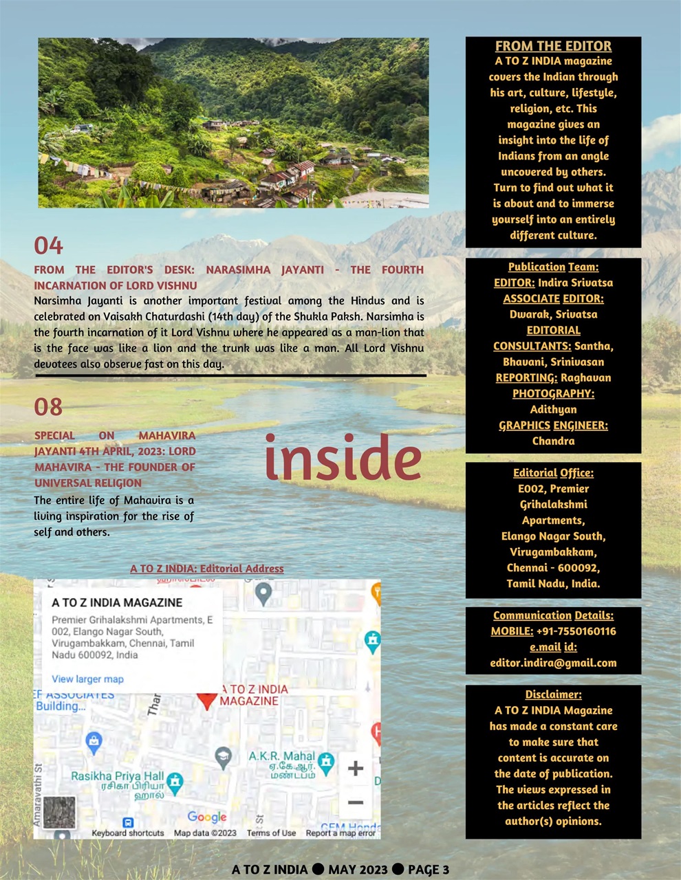 A to Z India Preview Pages