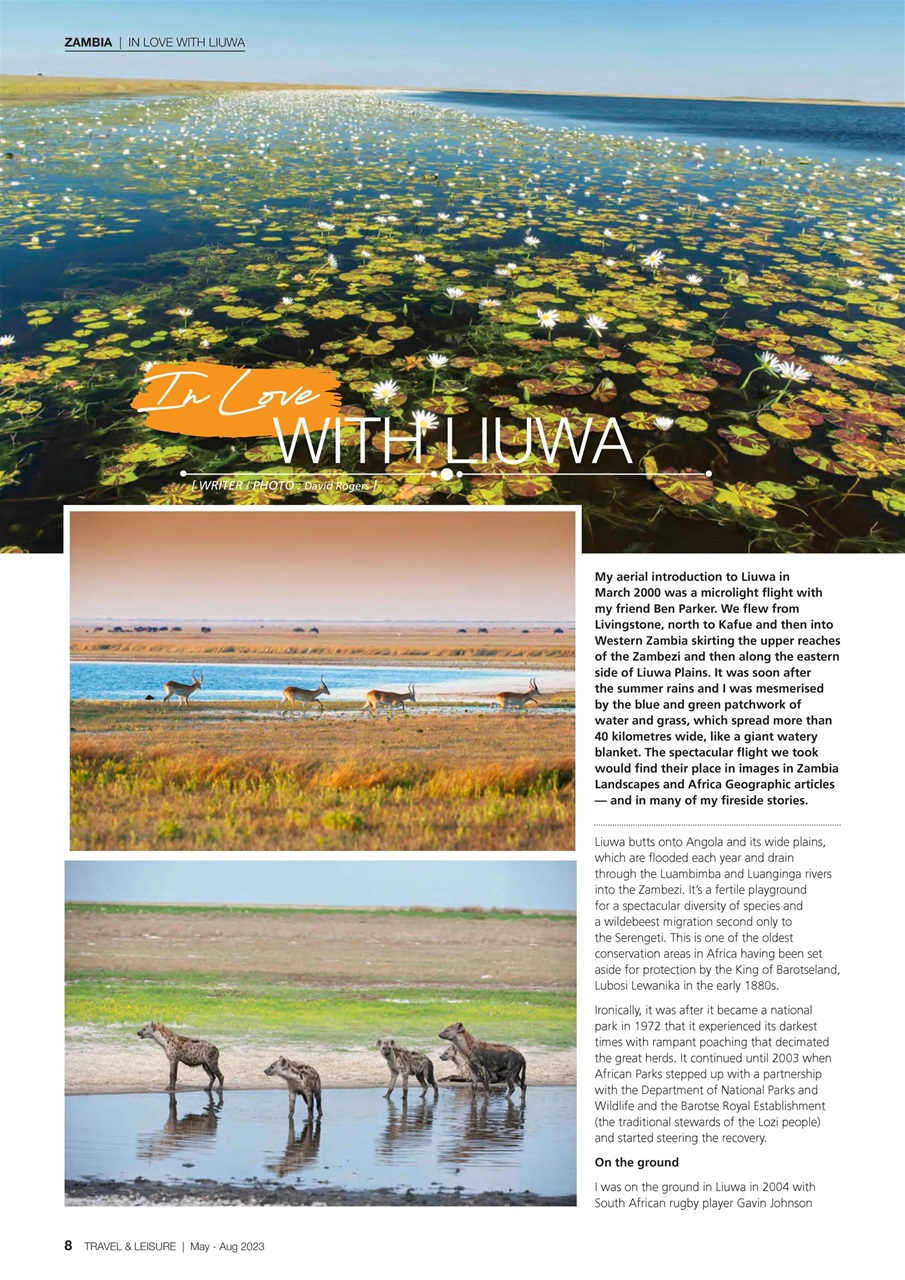 Travel & Leisure Zambia & Zimbabwe Preview Pages