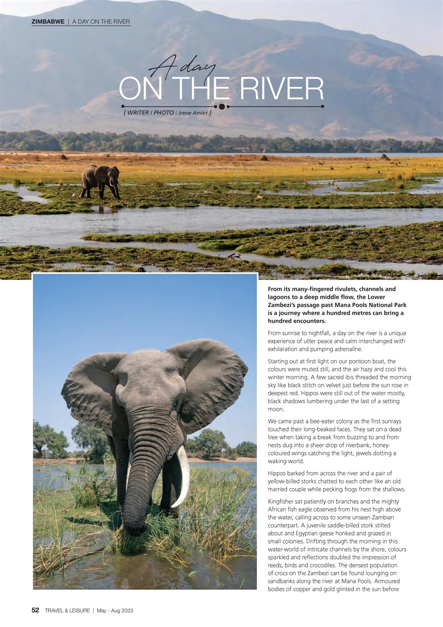 Travel & Leisure Zambia & Zimbabwe Preview Pages