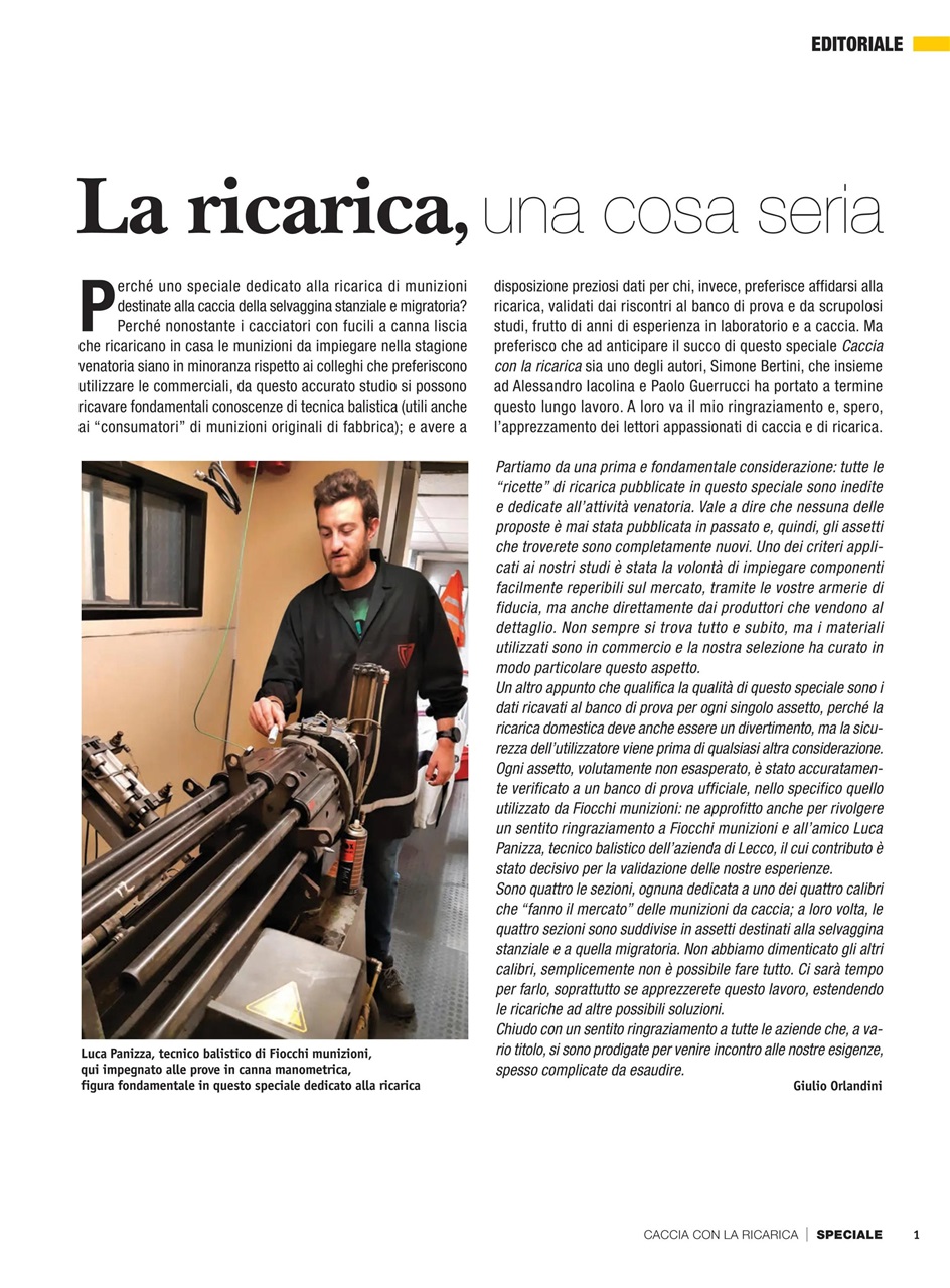 Caccia Magazine Preview Pages