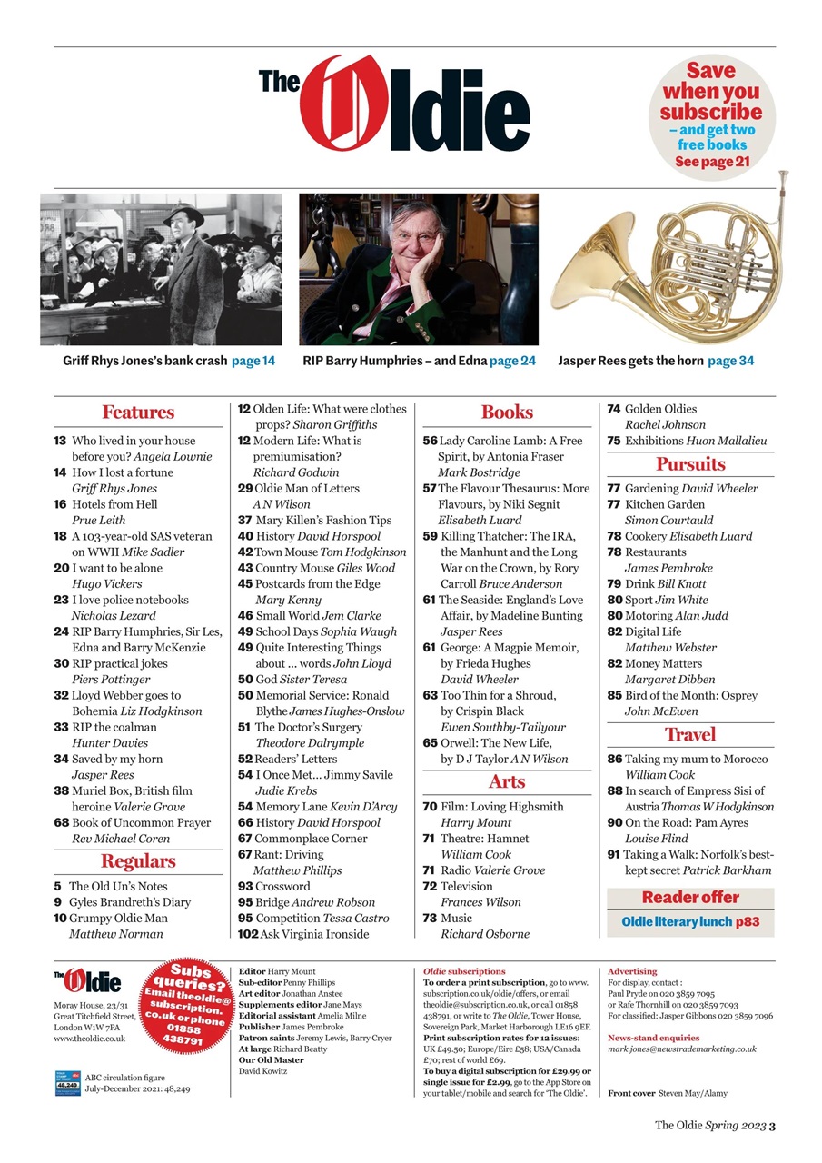 The Oldie Preview Pages