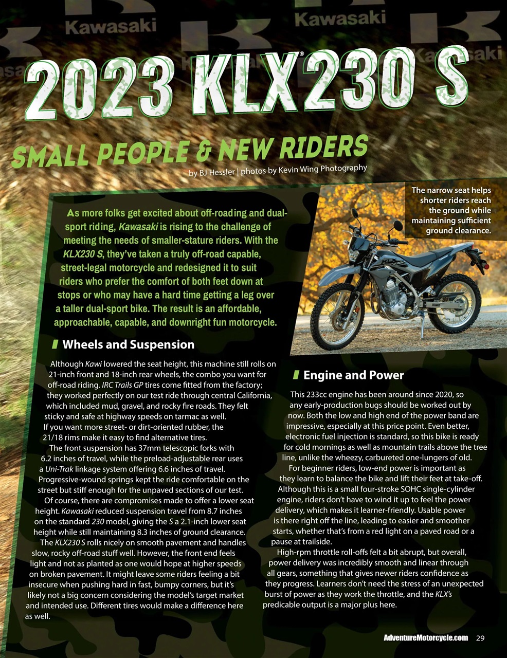 Adventure Motorcycle Preview Pages